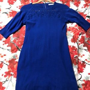 Royal knit dress in excellent condition.